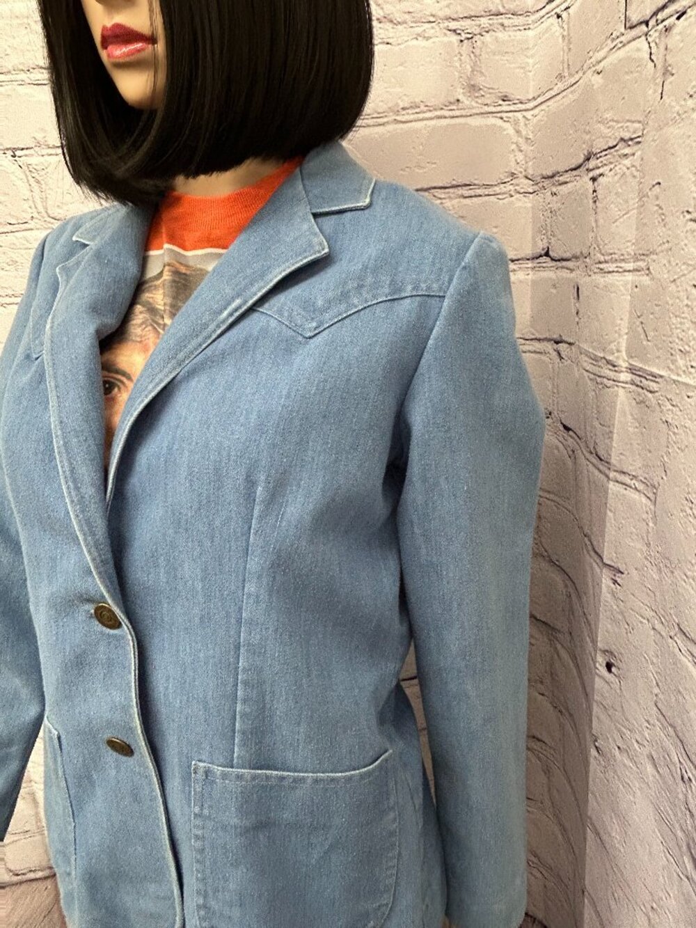 Check Out This Vintage Denim Pantsuit!!!